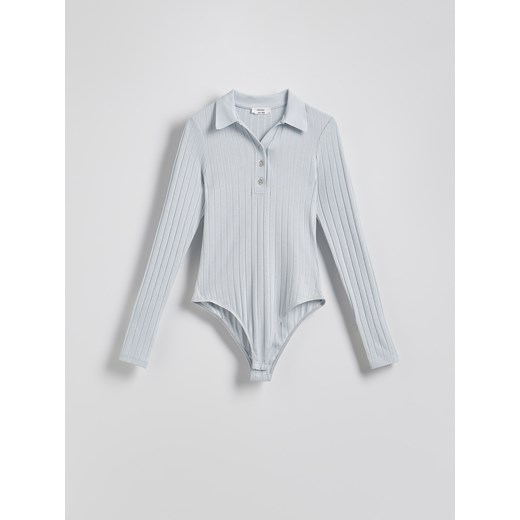 Reserved - Body z kołnierzykiem - jasnoniebieski Reserved L Reserved