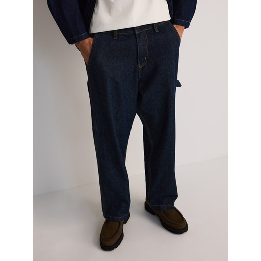 Reserved - Jeansy loose fit - granatowy ze sklepu Reserved w kategorii Jeansy męskie - zdjęcie 178726703