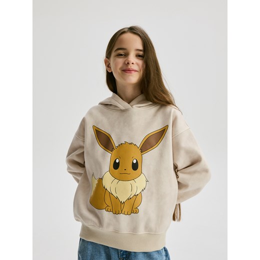 Reserved - Bluza Pokémon - beżowy ze sklepu Reserved w kategorii Bluzy dziewczęce - zdjęcie 178728220