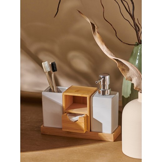 Sinsay - Zestaw łazienkowy - biały Sinsay One Size Sinsay