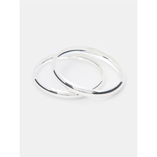 Sinsay - Bransoletki 2 pack - srebrny ze sklepu Sinsay w kategorii Bransoletki - zdjęcie 178729361