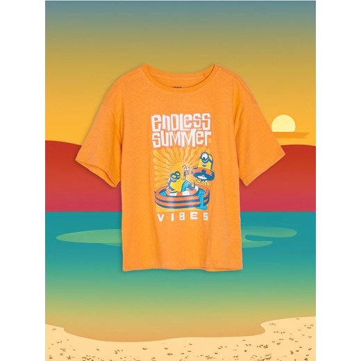 Sinsay - Koszulka Minionki - pomarańczowy ze sklepu Sinsay w kategorii T-shirty chłopięce - zdjęcie 178729433