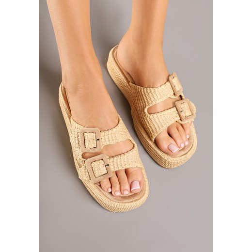 Klapki damskie Renee na lato bez zapięcia 