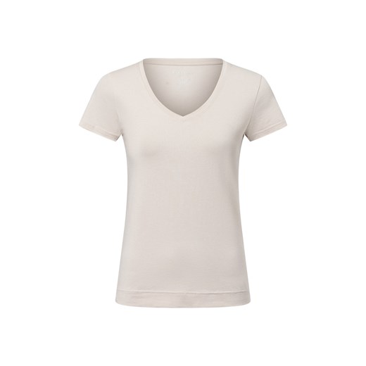 Marie Lund T-shirt damski Kobiety Bawełna beżowy jednolity ze sklepu vangraaf w kategorii Bluzki damskie - zdjęcie 178731074