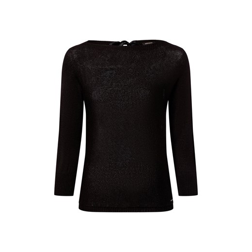 More & More Sweter damski z dzianiny Kobiety czarny jednolity ze sklepu vangraaf w kategorii Swetry damskie - zdjęcie 178731101