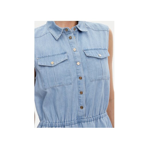 Niebieska sukienka Gaudi na uczelnię 