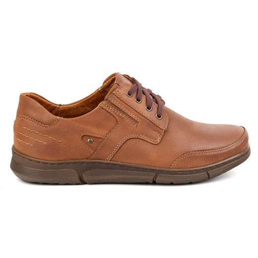Buty męskie casual J55 camel ze sklepu butyolivier w kategorii Półbuty męskie - zdjęcie 178735053