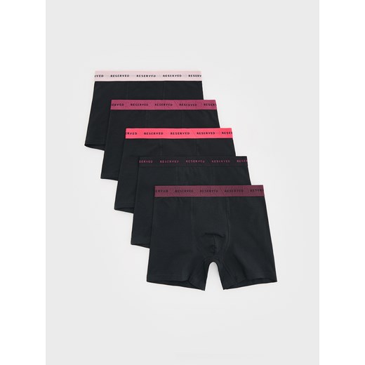 Reserved - 5 pack bokserek Long - czarny ze sklepu Reserved w kategorii Majtki męskie - zdjęcie 178739393
