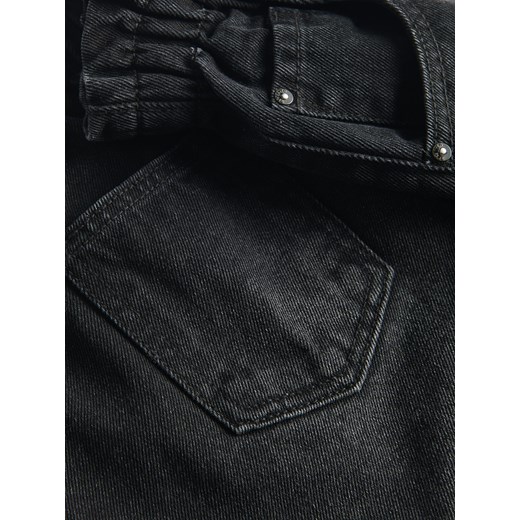 Reserved - Jeansowe szorty paperbag - czarny Reserved 140 (9 lat) Reserved