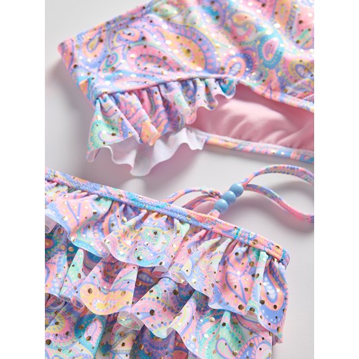 Reserved - Dwuczęściowy strój kąpielowy z falbankami - wielobarwny Reserved 5-2 lata) Reserved