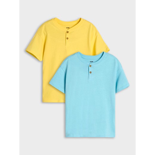 Sinsay - Koszulki 2 pack - żółty Sinsay 110 Sinsay