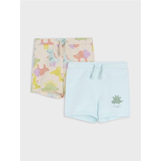 Sinsay - Szorty 2 pack - kremowy ze sklepu Sinsay w kategorii Odzież dla niemowląt - zdjęcie 178740430