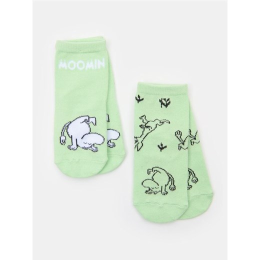 Sinsay - Skarpetki 2 pack The Moomins - zielony ze sklepu Sinsay w kategorii Skarpetki dziecięce - zdjęcie 178740520