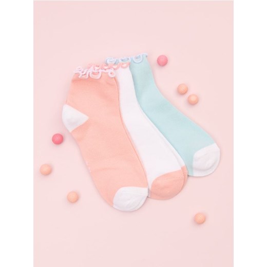 Sinsay - Skarpetki 3 pack - wielobarwny ze sklepu Sinsay w kategorii Skarpetki dziecięce - zdjęcie 178740522