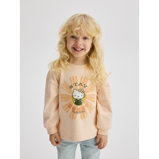 Reserved - Bluzka z nadrukiem Hello Kitty - brzoskwiniowy Reserved 5-2 lata) Reserved