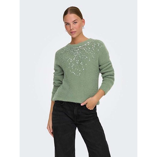 ONLY Sweter w kolorze zielonym ze sklepu Limango Polska w kategorii Swetry damskie - zdjęcie 178742143