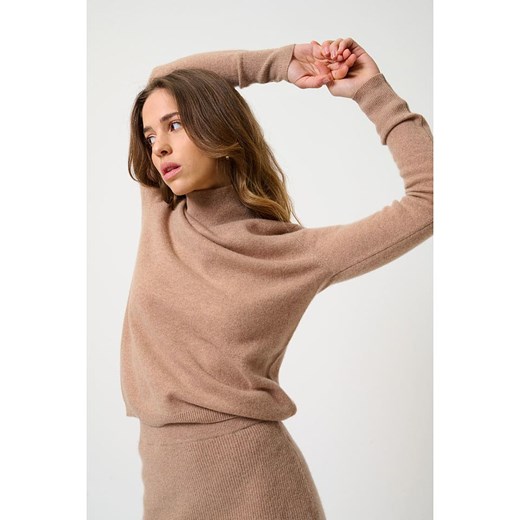 AUTHENTIC CASHMERE Kaszmirowy sweter "Eileen" w kolorze beżowym S okazja Limango Polska