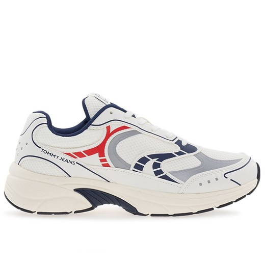 Buty Tommy Jeans Archive Fine Cleat EM0EM01569-0G1 - białe ze sklepu streetstyle24.pl w kategorii Buty sportowe męskie - zdjęcie 178743534