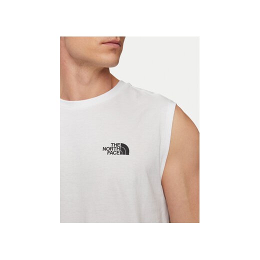 The North Face Tank top Simple Dome NF0A87R3 Biały Regular Fit The North Face XXL MODIVO