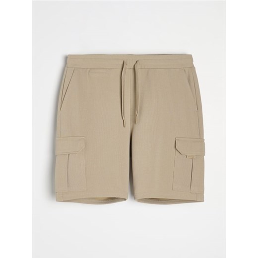 Sinsay - Szorty cargo - beżowy Sinsay M Sinsay