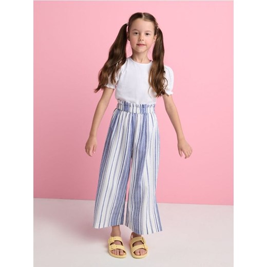 Sinsay - Spodnie wide leg - granatowy Sinsay 116 okazja Sinsay