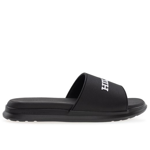 Klapki Tommy Hilfiger Dual Density Hilfiger Pool FM0FM05430-BDS - czarne ze sklepu streetstyle24.pl w kategorii Klapki męskie - zdjęcie 178749641
