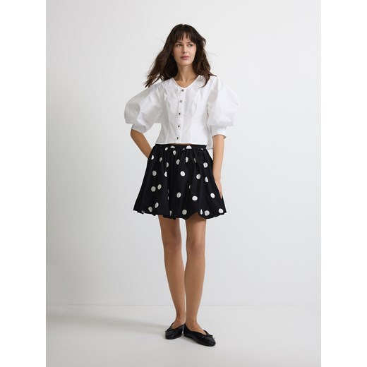 Reserved - Spódnica mini bombka - czarny Reserved L Reserved
