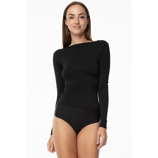 Koszulka Julimex Simple Longsleeve czarny ze sklepu kontri.pl w kategorii Body damskie - zdjęcie 178751410