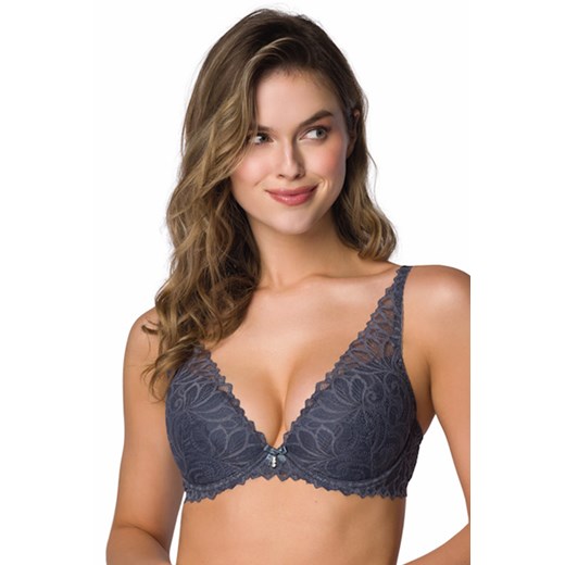 Biustonosz push-up Mat 3931/11 Nerine szary ze sklepu kontri.pl w kategorii Biustonosze - zdjęcie 178751710