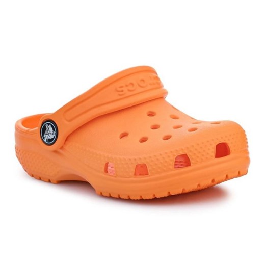 Klapki Crocs Classic Kids Clog T 206990-83A pomarańczowe ze sklepu ButyModne.pl w kategorii Klapki dziecięce - zdjęcie 178756200