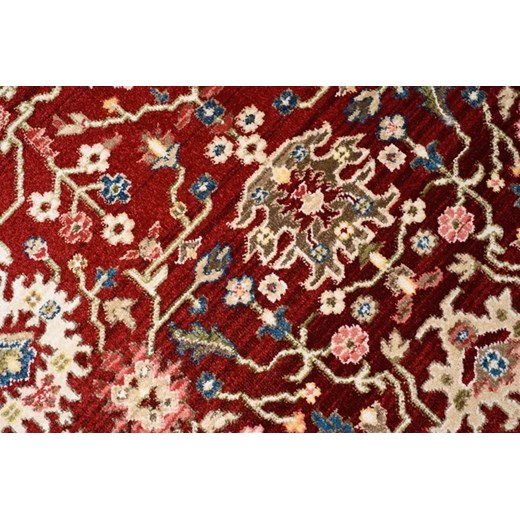 Czerwony elegancki dywan z frędzlami w stylu retro - Iraz 8X Profeos One Size Edinos.pl