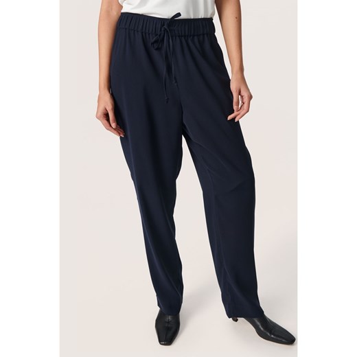 Soaked in Luxury Spodnie &quot;Soaked in Luxury&quot; w kolorze granatowym ze sklepu Limango Polska w kategorii Spodnie damskie - zdjęcie 178757511