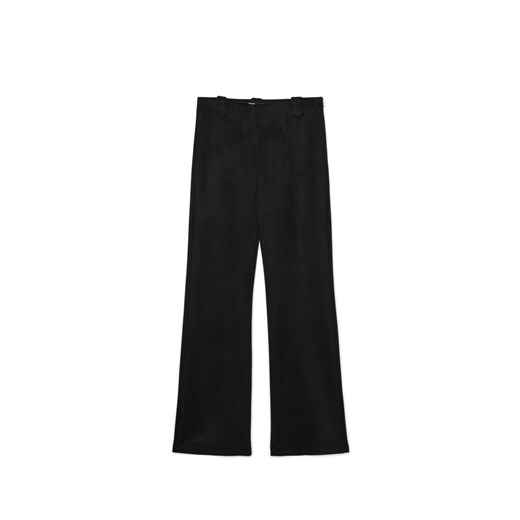 Cropp - Czarne spodnie straight - czarny ze sklepu Cropp w kategorii Spodnie damskie - zdjęcie 178759841