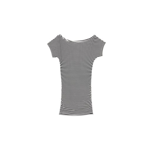 Cropp - Sukienka mini w biało-czarne paski - czarny Cropp S Cropp