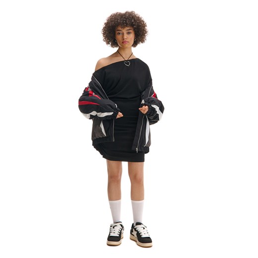 Cropp - Czarna sukienka mini - czarny Cropp XS Cropp