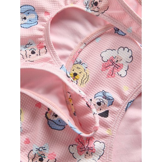 Reserved - Jednoczęściowy kostium z nadrukiem - brudny róż Reserved 5-2 lata) Reserved