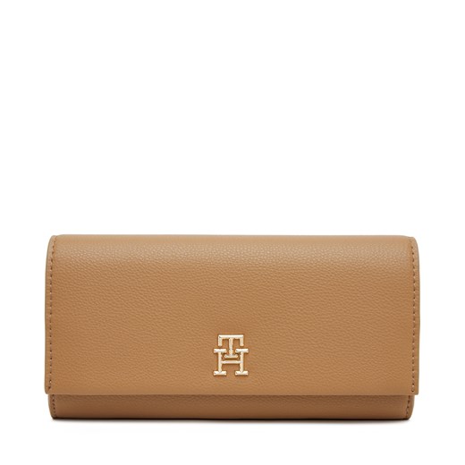 Duży Portfel Damski Tommy Hilfiger Th Legacy Flap Lrg Wallet AW0AW17267 Brązowy Tommy Hilfiger one size eobuwie.pl