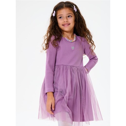 Sinsay - Sukienka z tiulem - niebieski Sinsay 134 promocyjna cena Sinsay