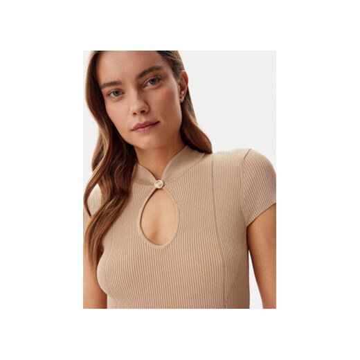 Guess Sukienka dzianinowa W5GK46 Z3L10 Brązowy Slim Fit Guess L MODIVO