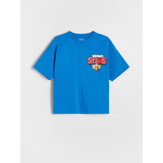 Reserved - T-shirt Brawl Stars - niebieski Reserved 164 (13 lat) Reserved