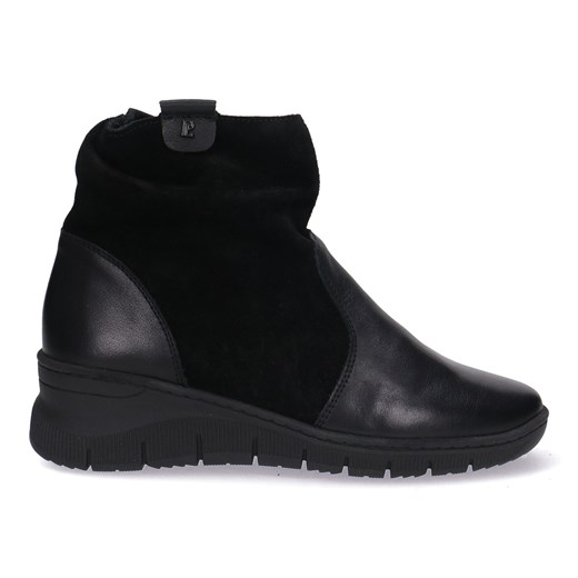 Botki damskie ze skóry naturalnej Pollonus czarny 5-1586-002 Pollonus 37 butyolivier