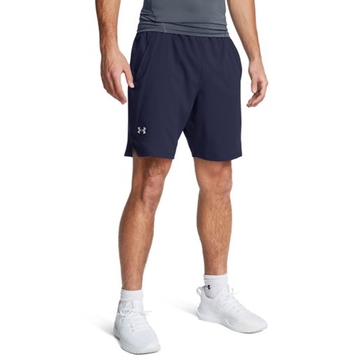 Męskie spodenki treningowe Under Armour UA Vanish Woven 8in Shorts - granatowe ze sklepu Sportstylestory.com w kategorii Spodenki męskie - zdjęcie 178766613