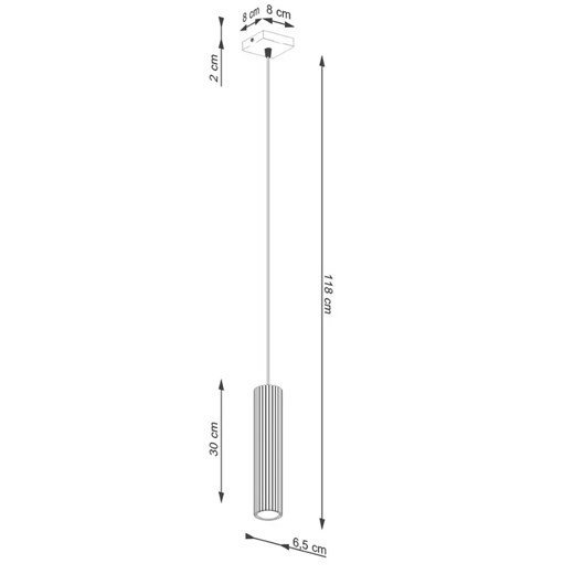 Złota pojedyńcza lampa wisząca - D296-Avium Lumes One Size Edinos.pl