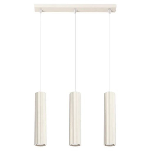 Potrójna beżowa lampa wisząca - D298-Avium Lumes One Size Edinos.pl
