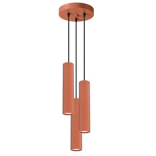 Loftowa wisząca lampa w kolorze ochra - D299-Avium Lumes One Size Edinos.pl