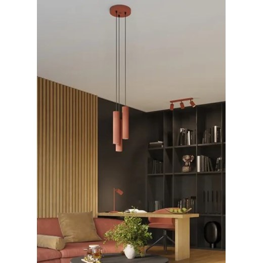 Loftowa wisząca lampa w kolorze ochra - D299-Avium Lumes One Size Edinos.pl