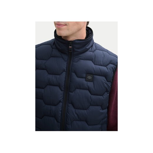 Tom Tailor Kamizelka 1044088 Granatowy Regular Fit ze sklepu MODIVO w kategorii Kamizelki męskie - zdjęcie 178768580