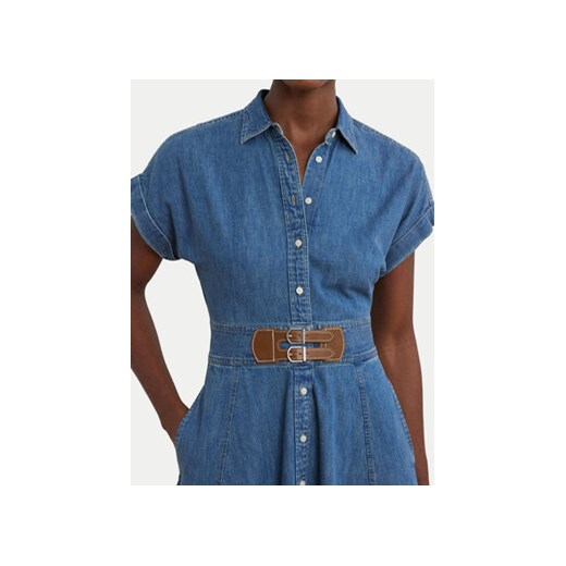LAUREN RALPH LAUREN Sukienka jeansowa 250963908001 Niebieski Regular Fit 34 MODIVO