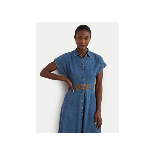 LAUREN RALPH LAUREN Sukienka jeansowa 250963908001 Niebieski Regular Fit 36 MODIVO