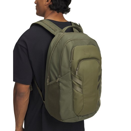 Plecak treningowy uniseks Under Armour UA Hustle 6.0 Pro Bp - khaki ze sklepu Sportstylestory.com w kategorii Plecaki - zdjęcie 178774944